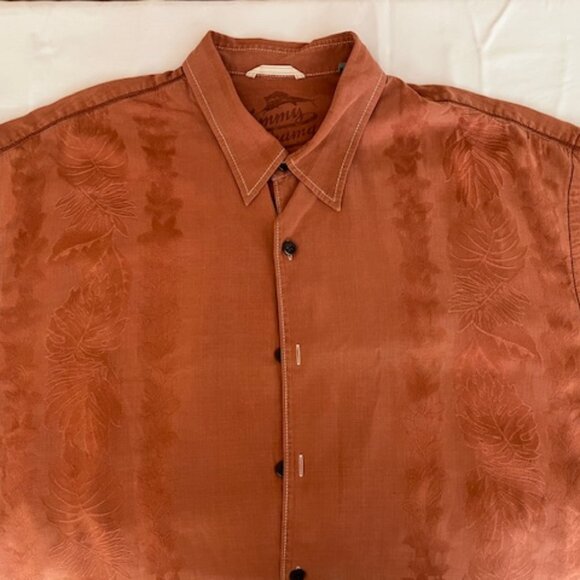 Tommy Bahama  Hawaiian Design Mens Short Sleeve Shirt  XXL :Silk-Cotton: Vintage - Picture 1 of 9